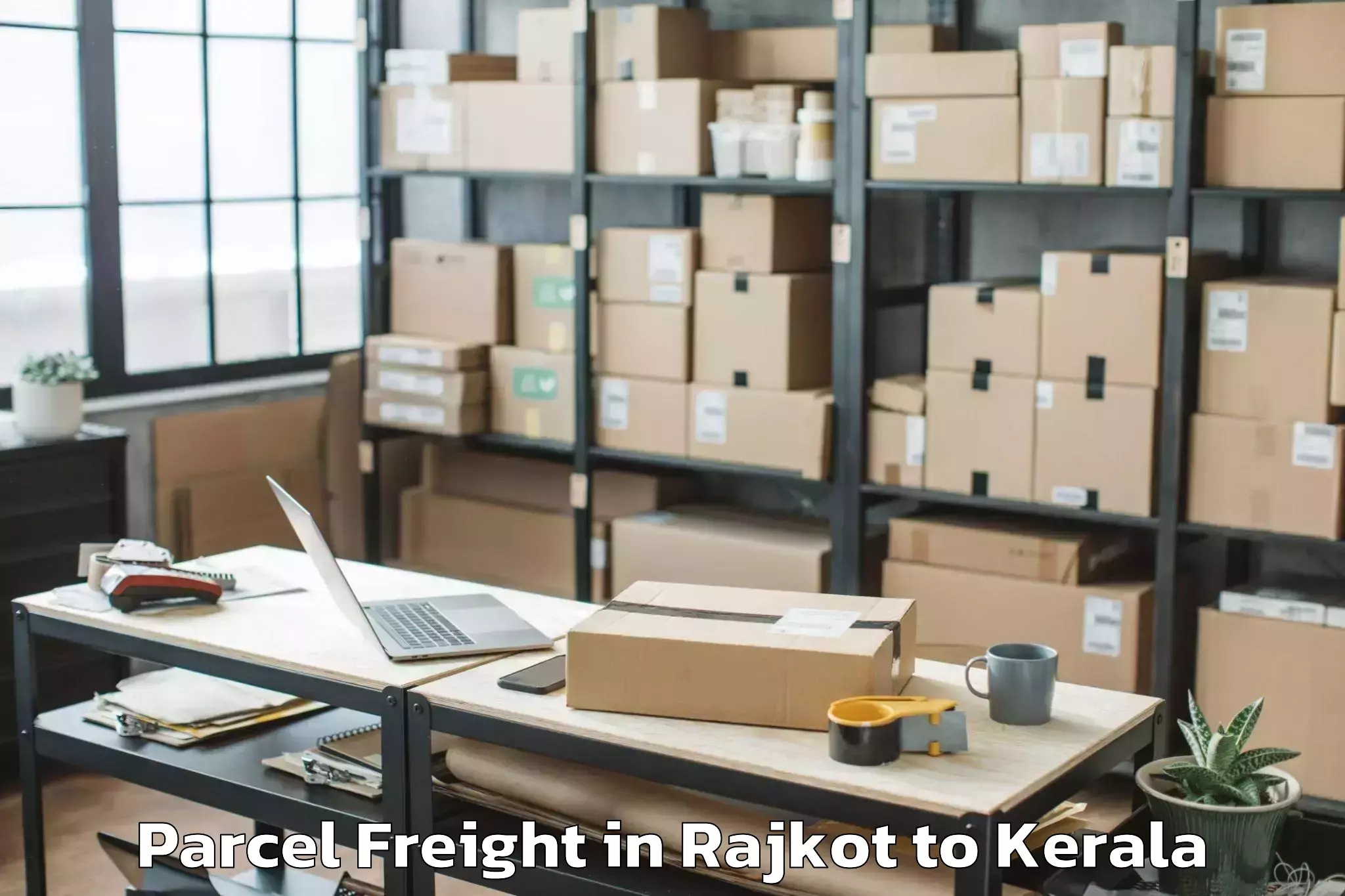 Efficient Rajkot to Kadakkavoor Parcel Freight